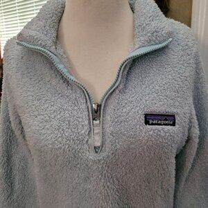 Women's Patagonia Synchilla Sweater Jacket Pastel Blue Size XS Pullover